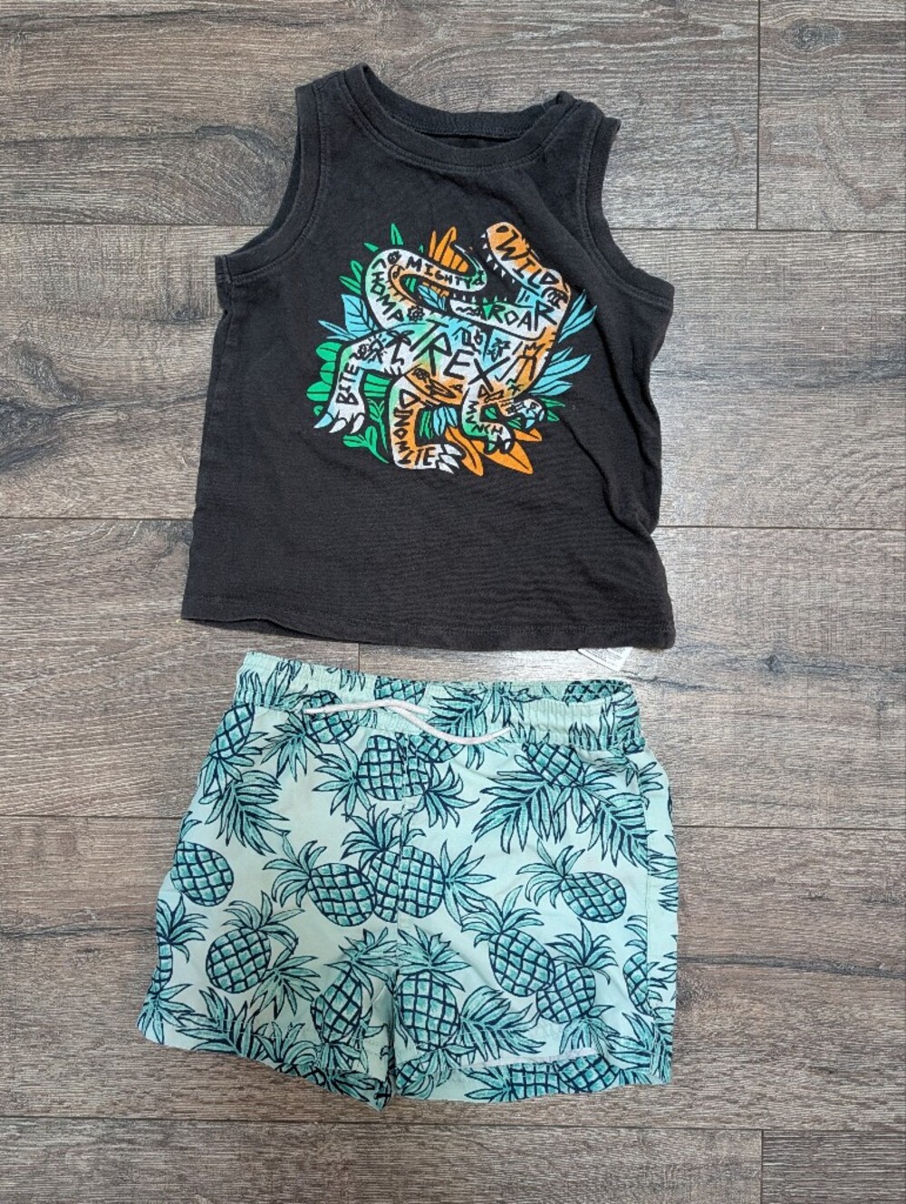 Janie and Jack 3T Toddler Boy Swim Trunks Bathing Suit Swimsuit Tank Top Bundle